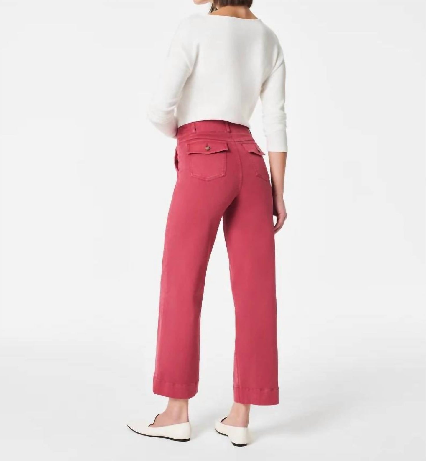 Spanx - Stretch Twill Cropped Wide Leg Pant
