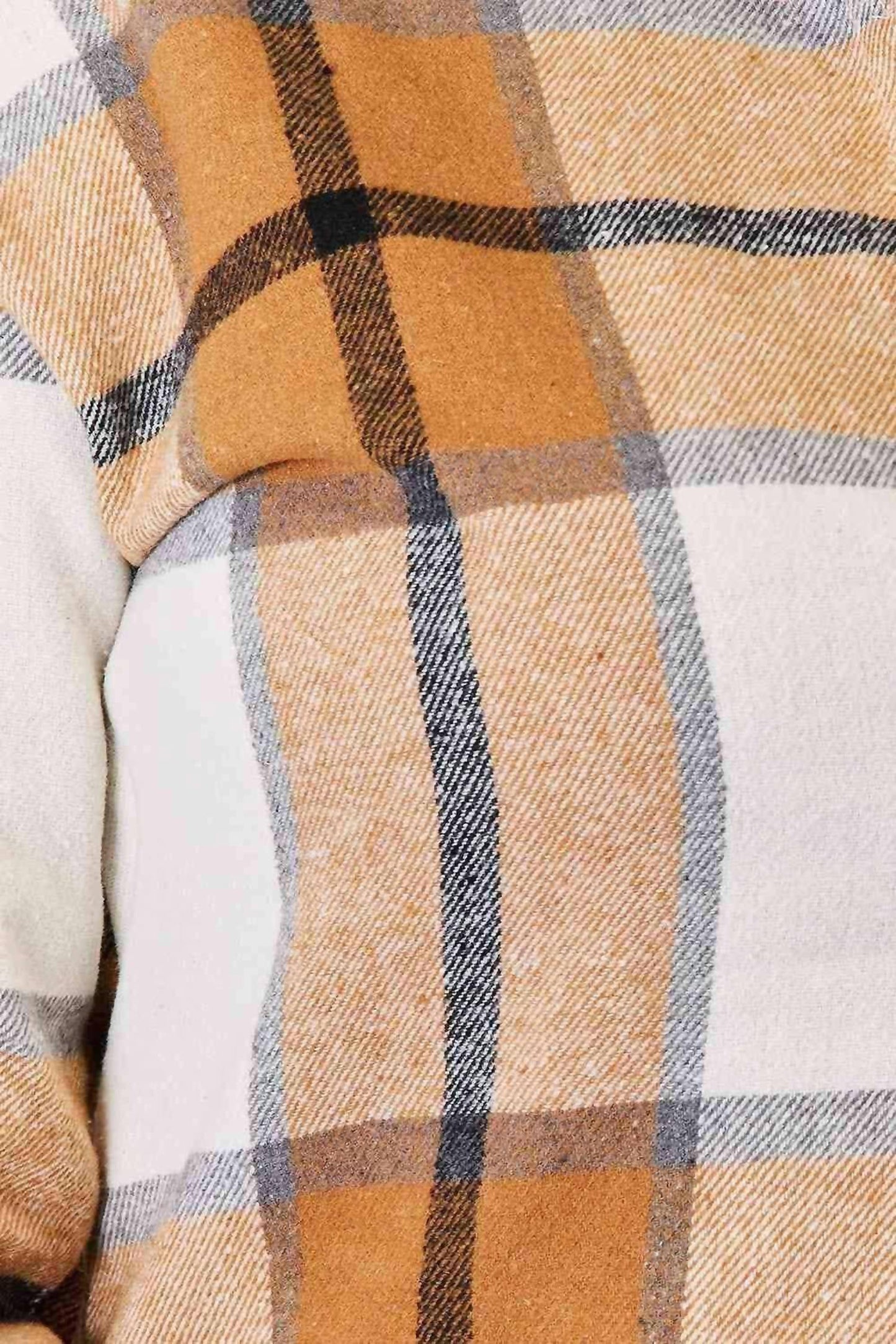 Double Take - Plaid Print Dropped Shoulder Shirt