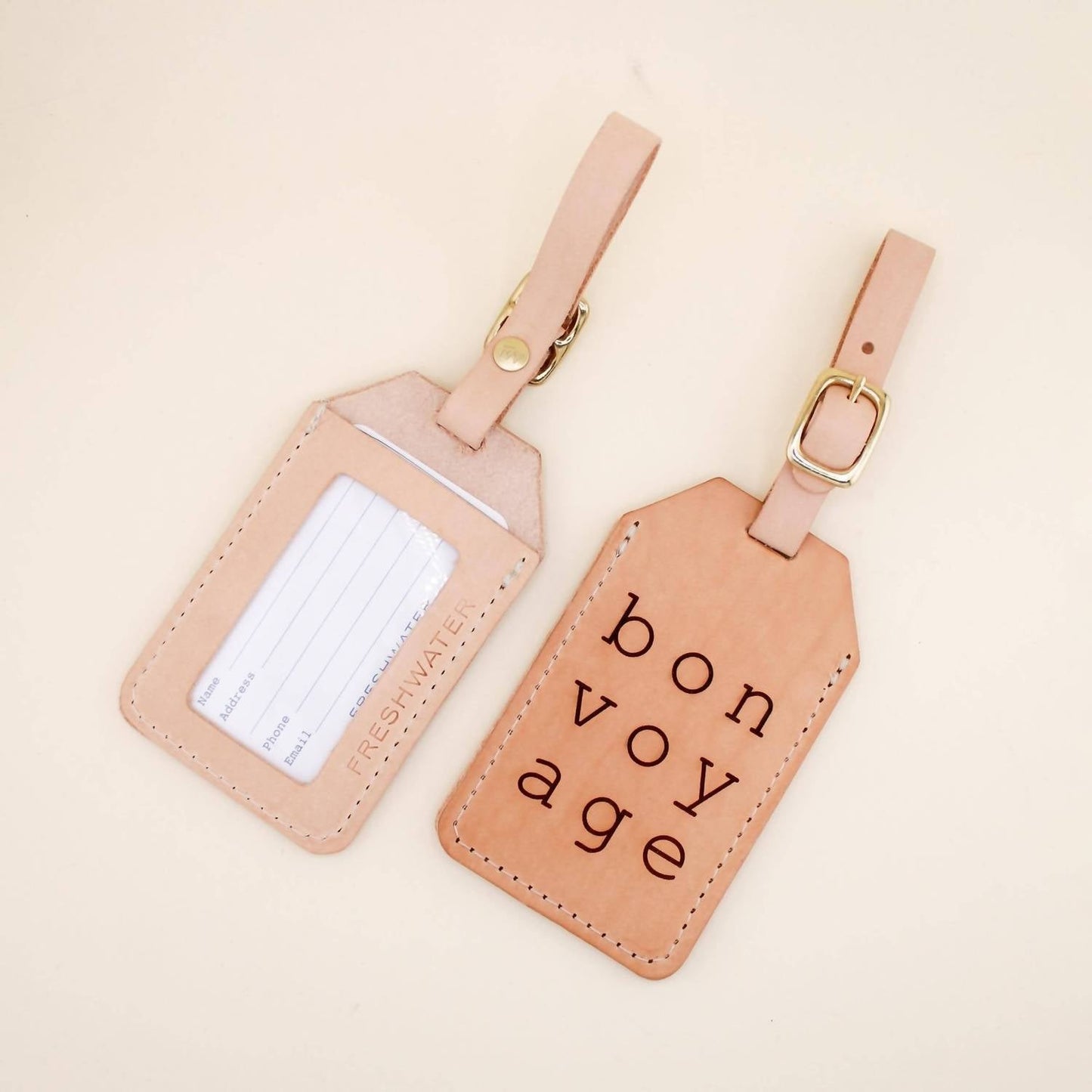Freshwater Curated Goods - Bon Voyage Luggage Tag