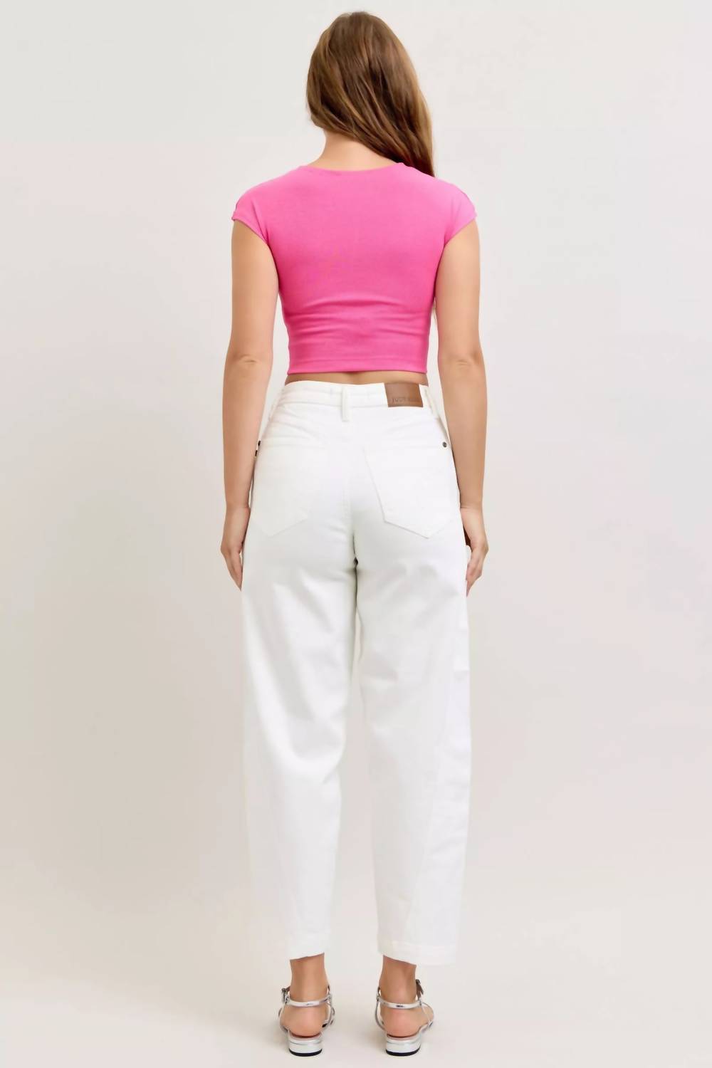 Judy Blue - Rigid High Rise Barrel Jeans