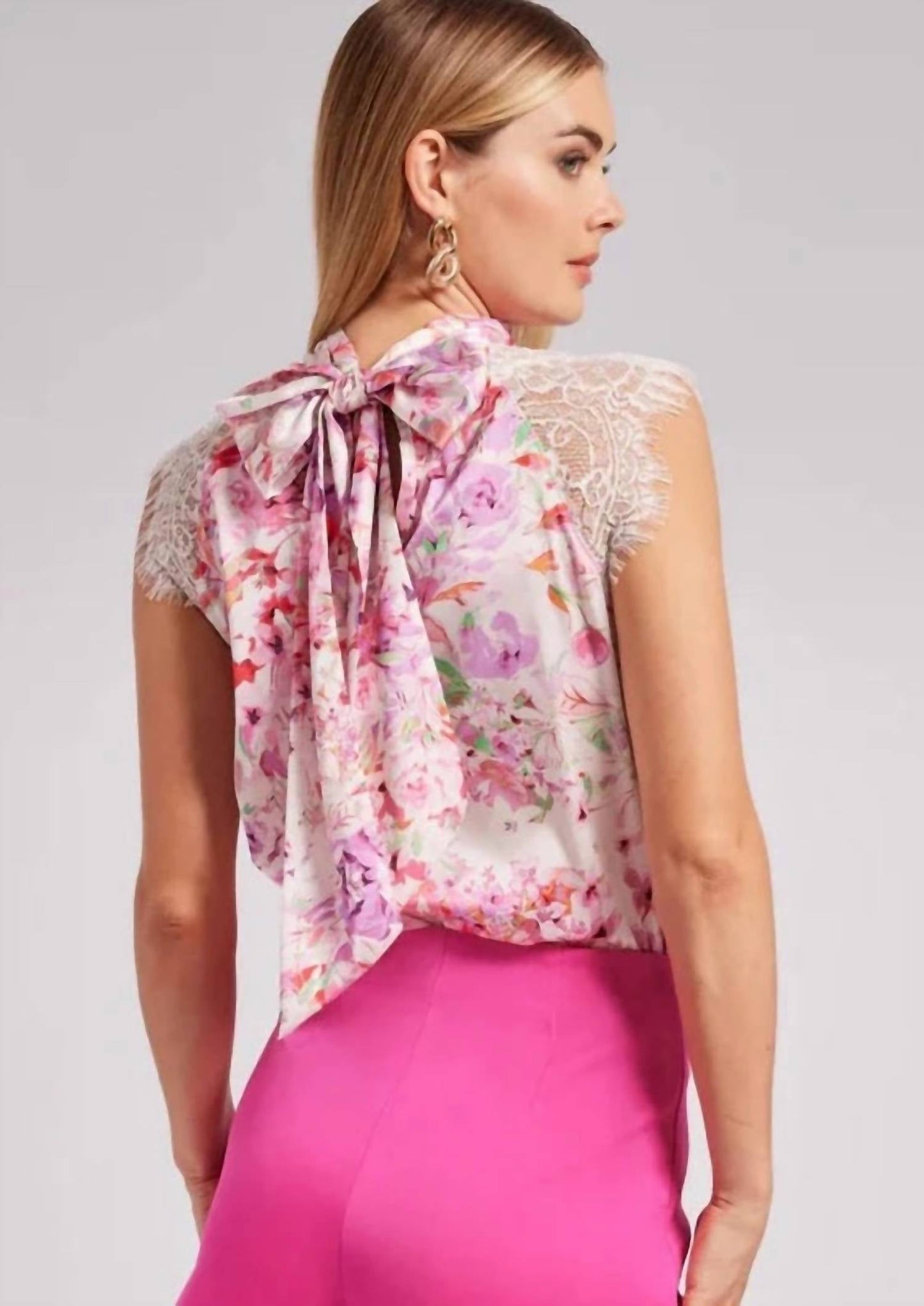 Generation Love - floral silky halter top