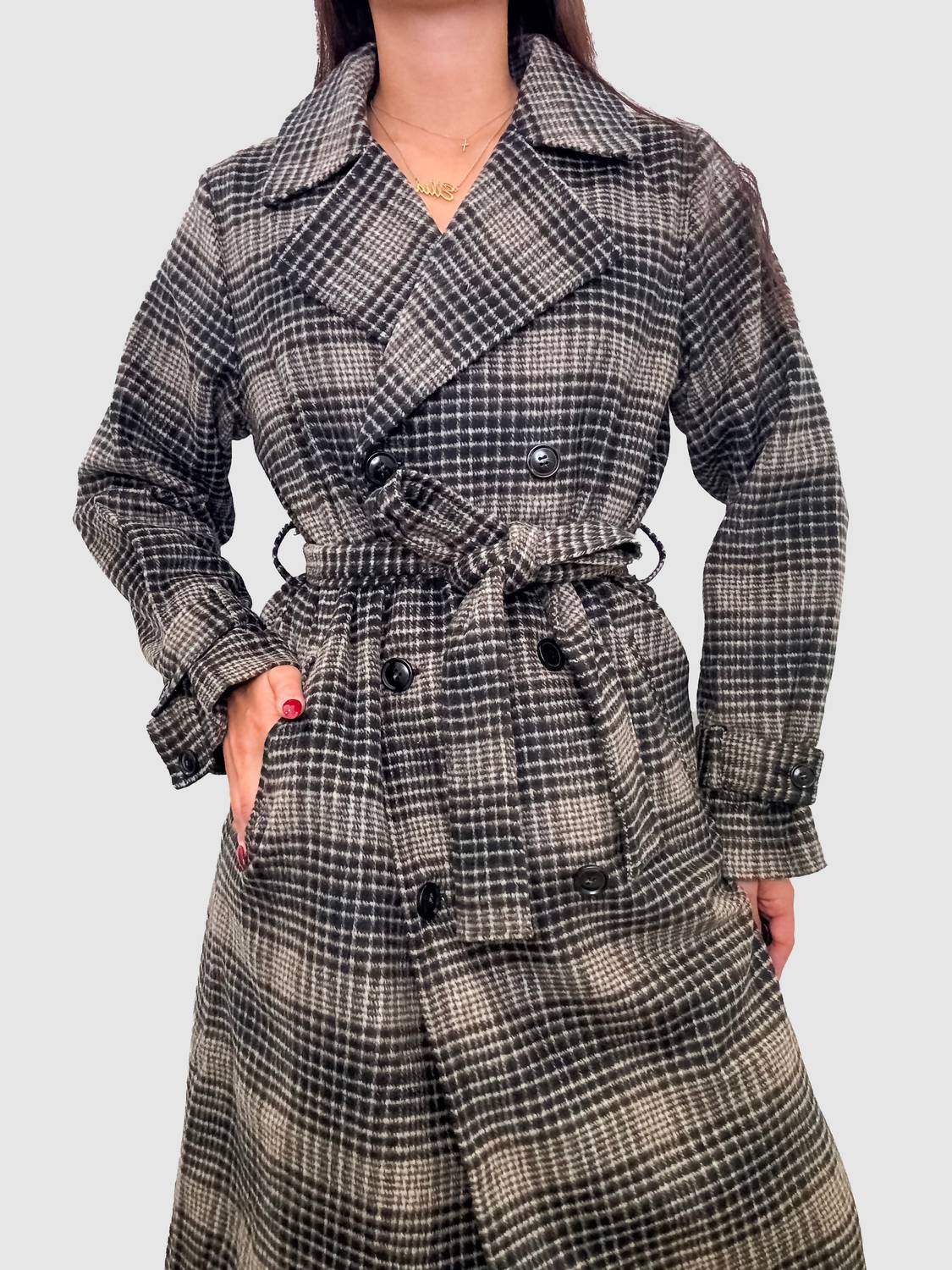 Z Supply - Jackie Plaid Trench Jacket