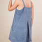 Very J - Mineral Washed Knit Mini Dress with Shorts Inside