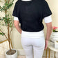 Elan - Color Block Short Sleeve Sweater