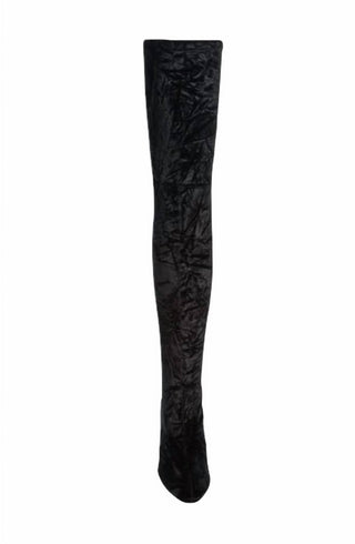 Stuart Weitzman - Botas femininas Vidaland Stretch Crushed Velvet Outk