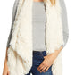 Wit & Wisdom Cascade Faux Fur Vest - Ivory