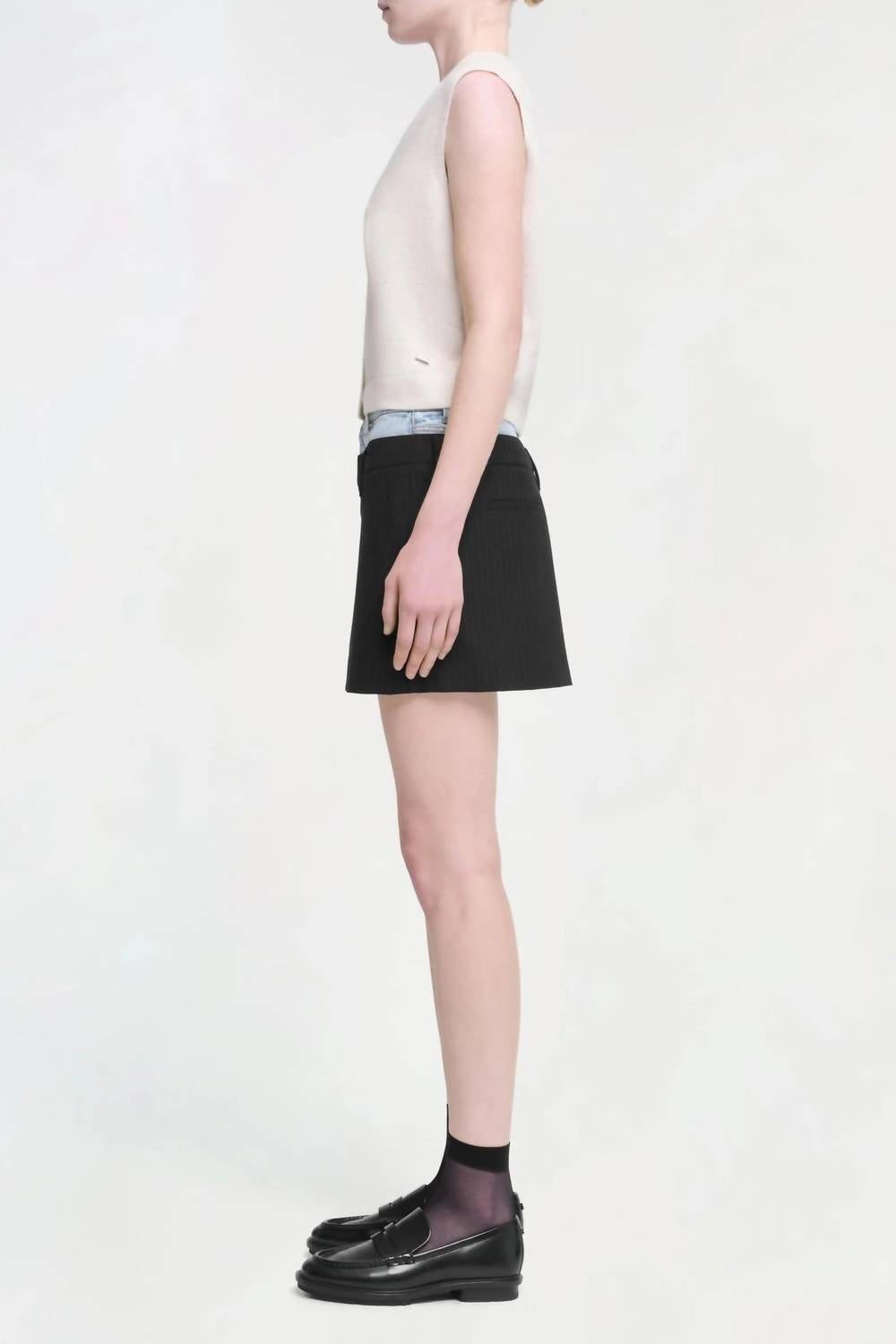 Simkhai - Rilee Double waistband combo mini skirt