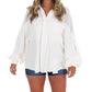 Fantastic Fawn - Chasing Daylight Eyelet Button Up Top