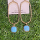 Mys Wholesale - Women's Pave Hexagon Drop Earrings