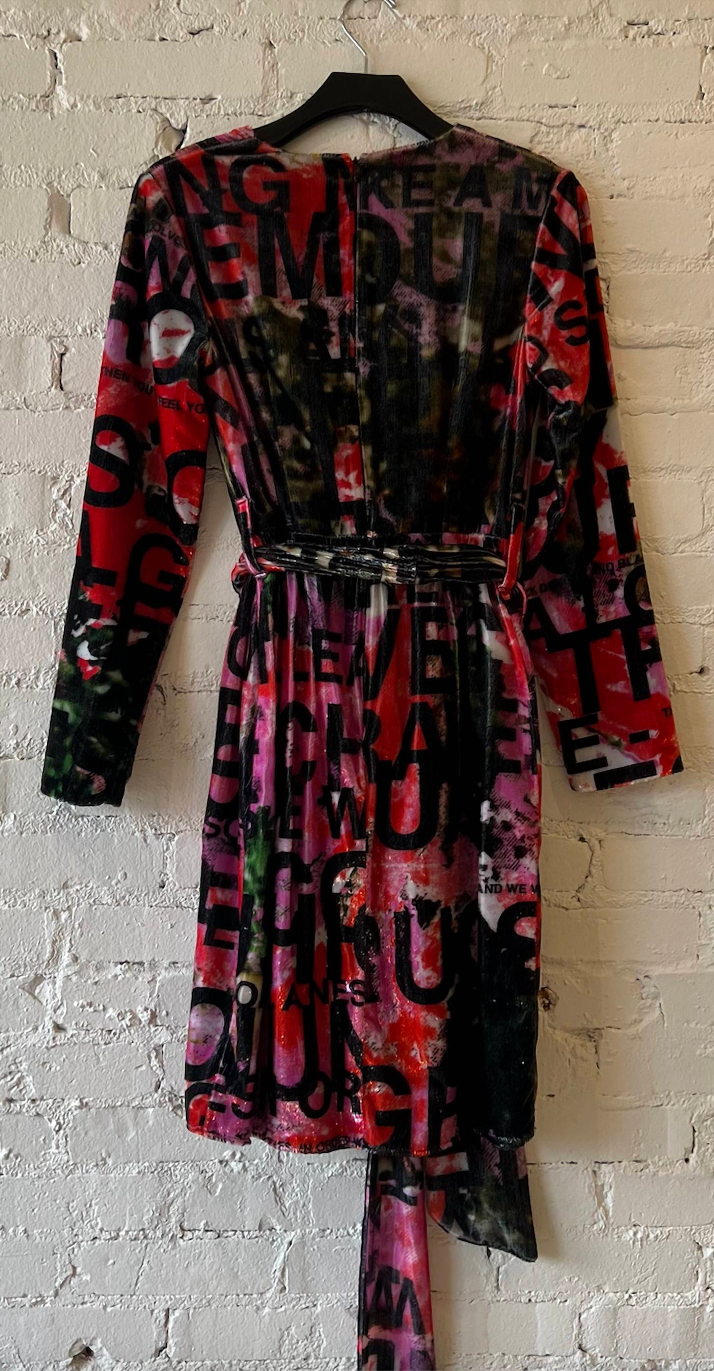 Libertine - Women's Dream For Winter Faux Wrap Cocktail Dress