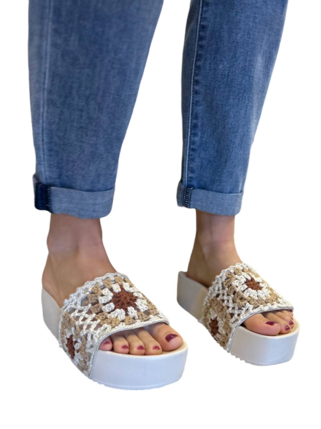 Chinese Laundry - Worble Crochet Slide Sandal
