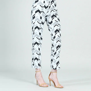 Clara Sunwoo - Calça com fenda frontal e costura central no tornozelo