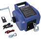 Reversible Electric 12V Trailer Winch for Boats Up to 6000 lbs - Blue