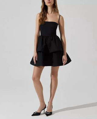 Astr - Mackenzie Tiered Skater Mini Dress