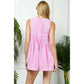 Veveret - Pleated Denim Romper