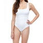 Profile By Gottex - Textured Round Neck One Piece Swimsuit