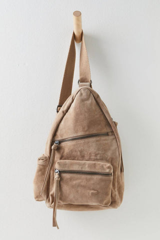 Free People - Bolsa tiracolo feminina em camurça Oxford