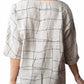 Olivia By Habitat - Linen Grid Print Dolman Top