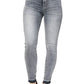 Judy Blue - Calça jeans skinny com controle de cintura alta e barra com abertura superior