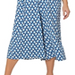Leota Feminino Sunrise Geo Sea of ​​Belize Marshmallow Lord &amp; Taylor Skyler Cropped Macacão Vestido Azul Tamanho 3X