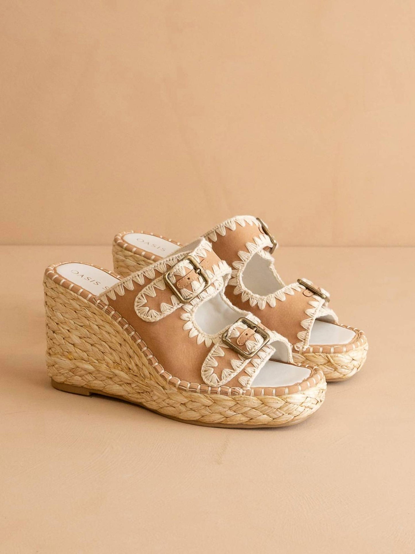 Oasis Society - The Rae Embroidered Espadrille Wedges