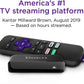 Reprodutor de mídia de streaming Roku Premiere HD/4K/HDR Controle remoto simples e cabo HDMI premium