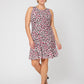 Vestido Calista sem mangas e evasê Leota Feminino Branco