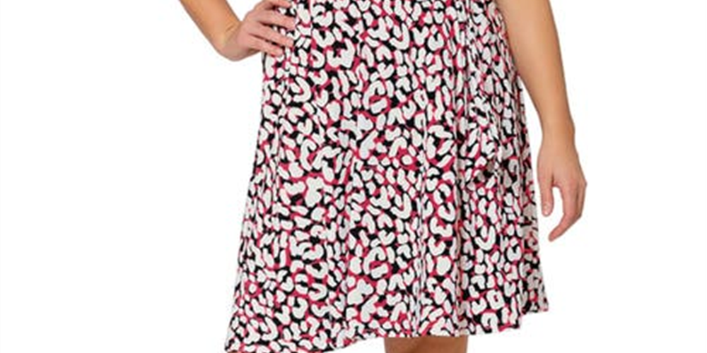 Vestido Calista sem mangas e evasê Leota Feminino Branco