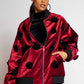 Eva Franco - Velvet Floral Embroidered Bomber Jacket