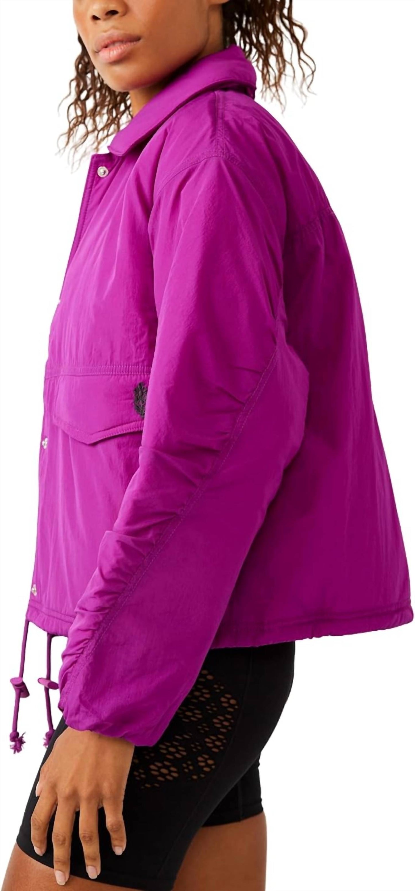 Free People - Off the Bleachers Coaches Jacket