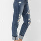 Judy Blue - Mid Rise Boyfriend Jeans - Plus