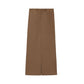 Recollection Brand - Midi Front Slit Leather Skirt