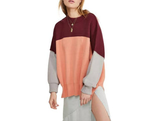 Free People - Suéter oversized Easy Street Colorblock