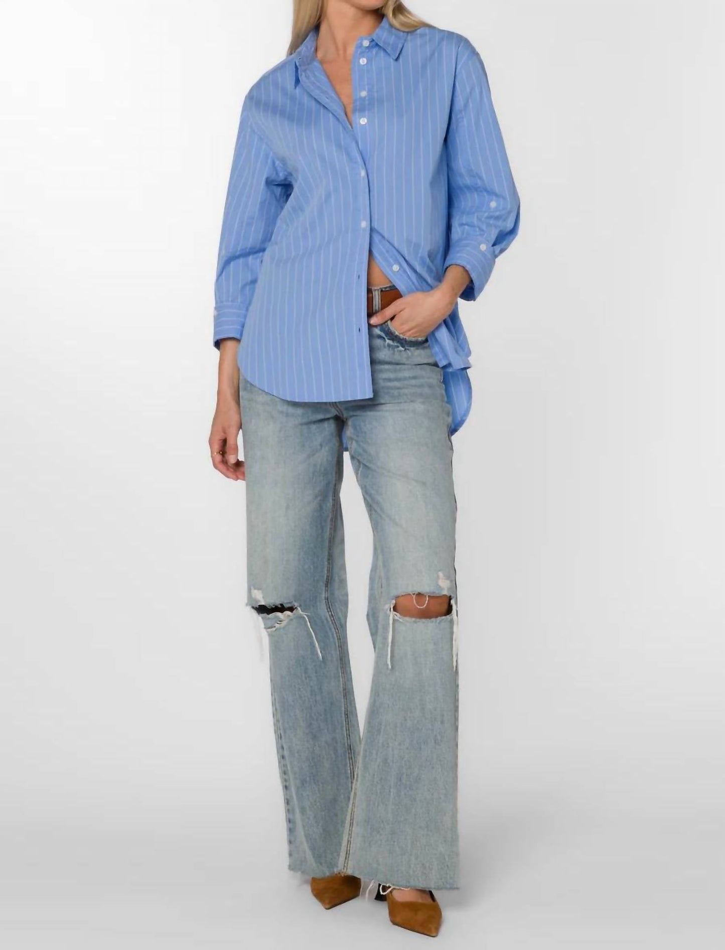 Velvet Heart - Suri Frosty Stripe Shirt