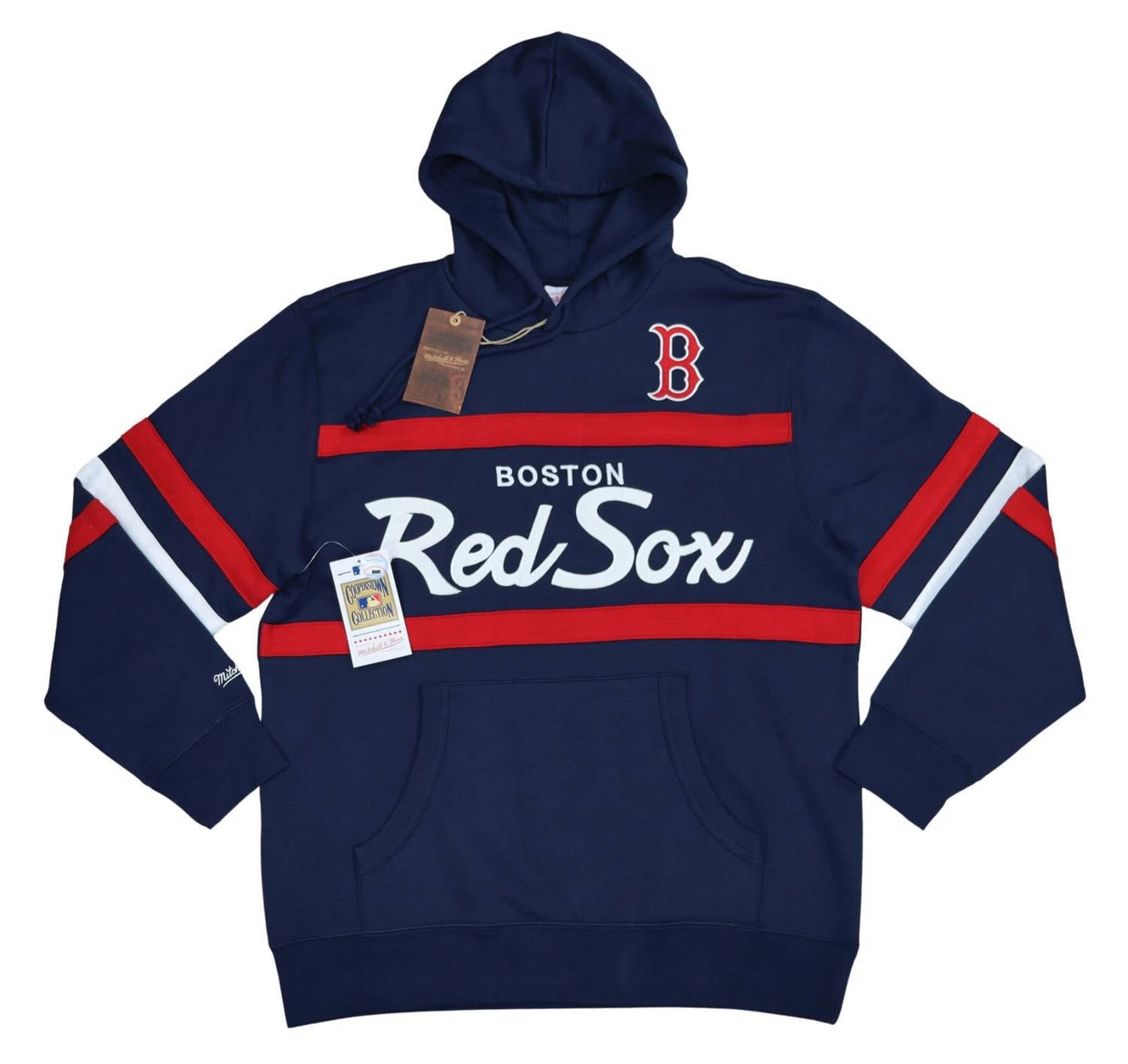 Mitchell & Ness - Men's Cooperstown Collection Red Sox Sweatshirt Hoodie