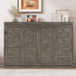 Murphy Bed with LED Light and Foldable Wall Cabinet