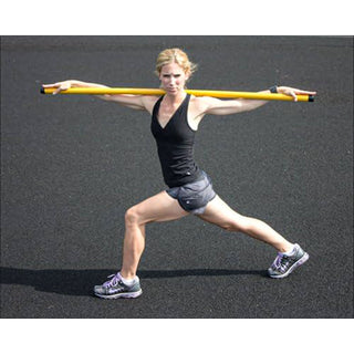 Equipamento de exercício Prism Fitness Smart Stick sem peso para equilíbrio, amarelo