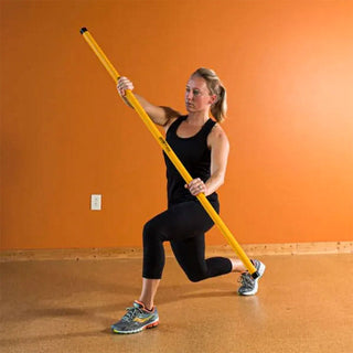 Equipamento de exercício Prism Fitness Smart Stick sem peso para equilíbrio, amarelo