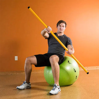 Equipamento de exercício Prism Fitness Smart Stick sem peso para equilíbrio, amarelo