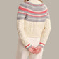 525 America - Ayana Cable Pullover With Pattern Yoke