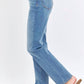 Judy Blue - Med High Waist Straight Fit Jeans