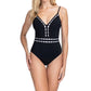 Profile By Gottex - V-Neck One Piece Swimsuit