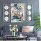 3 Mirror Piece Wall Mirror in Rectangular Frame