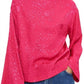 Topshop - Jacquard Kimono Sleeve Floral Top