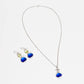 Avenue Chic - Women's Tiny Orchid Drop Pendant Necklace