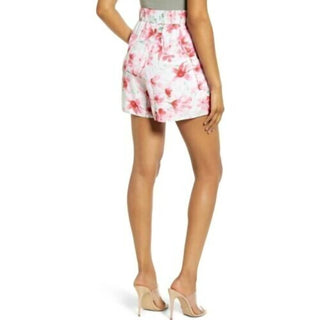 Leith - Shorts de cintura alta com estampa floral elástica
