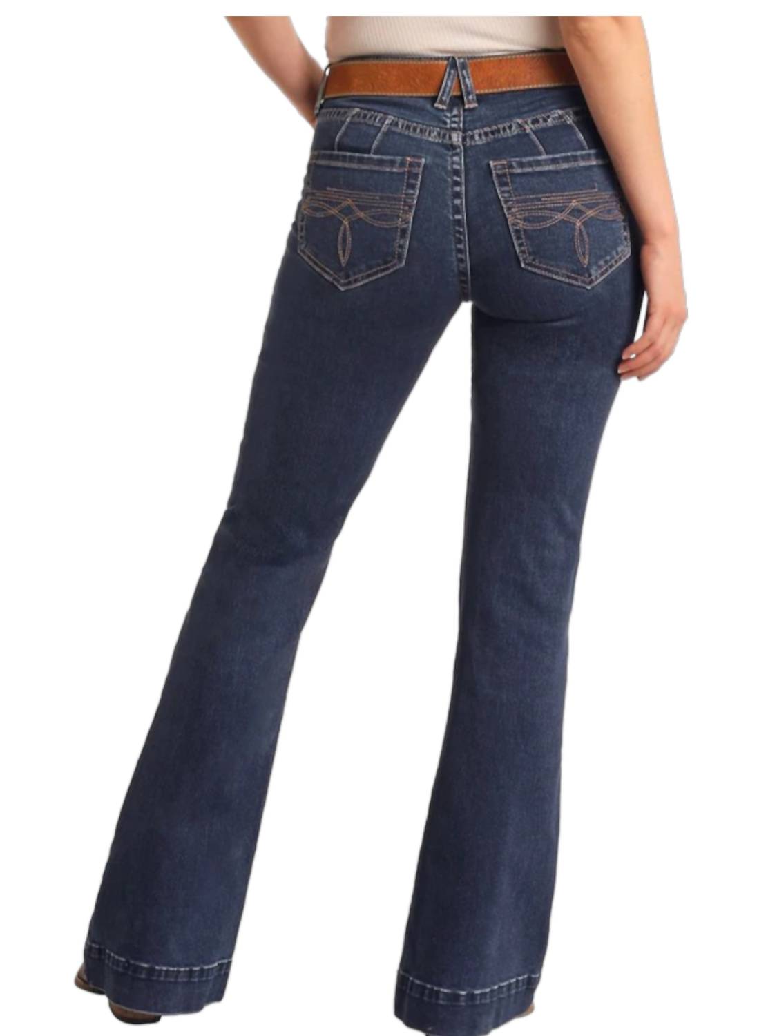 Rock & Roll Denim - Mid Rise Boot Stitch Trousers