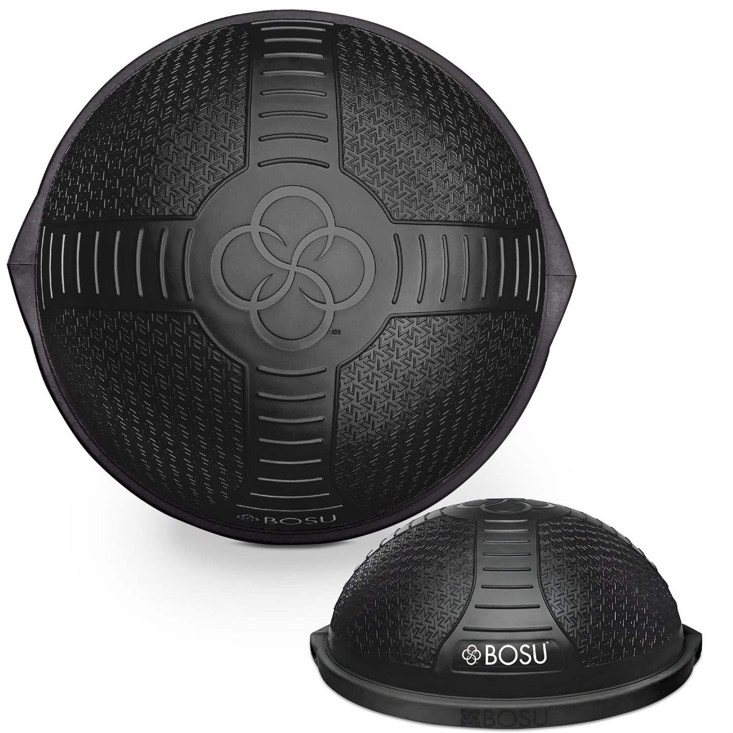 BOSU NexGen Home Fitness Exercício Academia Força Flexibilidade Equilíbrio Trainer, Preto