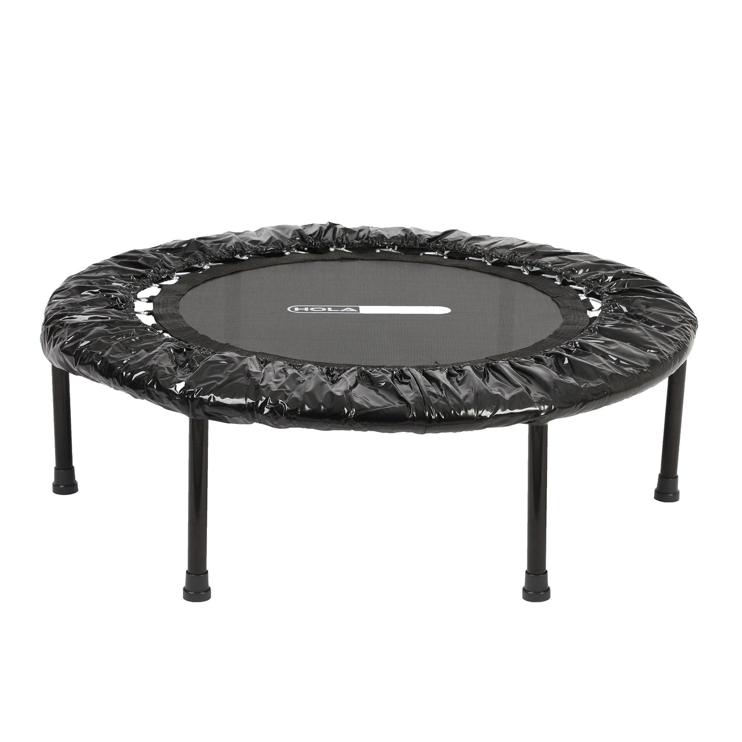 Mini trampolim dobrável HolaHatha, reboteador fitness portátil redondo de 36", preto
