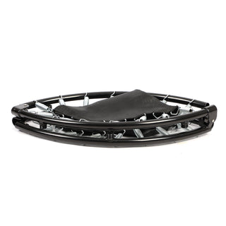 HolaHatha Foldable Mini Trampoline, 36" Round Portable Fitness Rebounder, Black
